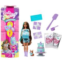 Barbie Party Unboxed Pop met Blauwe Jurk - thumbnail
