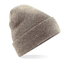 Beechfield CB45 Original Cuffed Beanie - Heather Oatmeal - One Size - thumbnail
