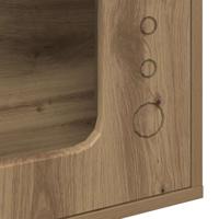 Kattenhuis Ambachtelijk eiken 51 x 30 x 42 cm Bewerkt hout - thumbnail