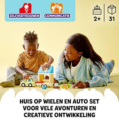 Lego Duplo 10986 familiehuis op wielen - thumbnail
