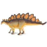 Safari speelfiguur Stegosaurus junior 20,5 x 9,5 cm bruin - thumbnail