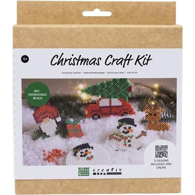 NABBI Hobbyset biobeads , kerstauto, rendier, sneeuwpop, elf en cadeau, 1 doos NABBI Hobbyset biobeads , kerstauto, rendier, sneeuwpop, elf en cadeau, 1 doos