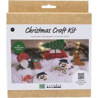 NABBI Hobbyset biobeads , kerstauto, rendier, sneeuwpop, elf en cadeau, 1 doos - thumbnail
