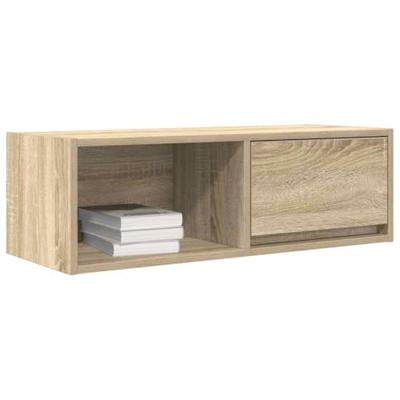 Tv-meubel 80x31x25,5 cm bewerkt hout sonoma eikenkleurig