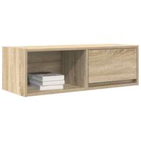 Tv-meubel 80x31x25,5 cm bewerkt hout sonoma eikenkleurig - thumbnail
