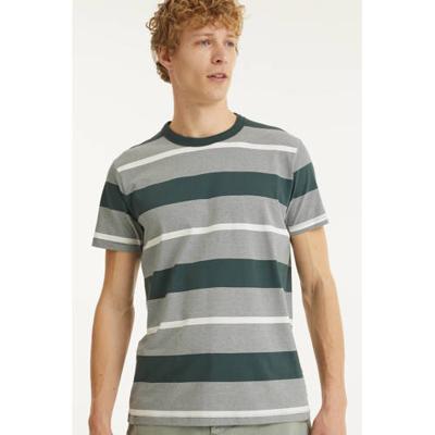 ESPRIT Men Casual gestreept T-shirt van biologisch katoen donkergroen ESPRIT Men Casual gestreept T-shirt van biologisch katoen donkergroen