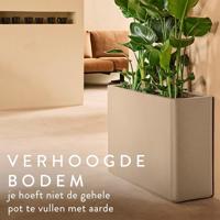 Elho June Brick Divider 80 - Beige - L 79 x B 29 x H 59 cm - Binnen en Buiten - 100% gerecycled - thumbnail