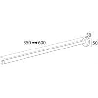 Tiger Handdoekrek Boston Telescopisch RVS Glans - thumbnail