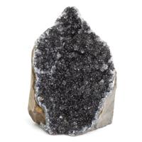 Ruwe Zwarte Amethist Edelsteen Geode Staand 80 - 100 mm - thumbnail