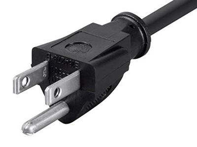 Monoprice 105296 1-voet 16AWG Power Extension Cord kabel, zwart door Monoprice Electronics