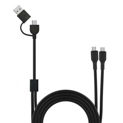 USB-C-kabel Muvit for Change Zwart