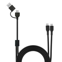 USB-C-kabel Muvit for Change Zwart - thumbnail