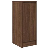 Dressoir 29,5x34x76 cm bewerkt hout bruin eikenkleurig - thumbnail