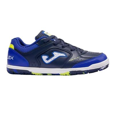 Joma Top Flex Zaalvoetbalschoenen (IN) Kids Donkerblauw Blauw Geel