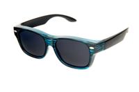 Kost overzetzonnebril unisex vierkant smoke/blauw (2022B) - thumbnail