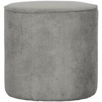 Woood Sara poef hoog rib Vergrijsd Groen - thumbnail