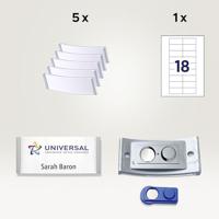 Avery-Zweckform POL30MA66-5DR Naamplaatje (b x h) 70 mm x 30 mm 5 stuk(s) - thumbnail