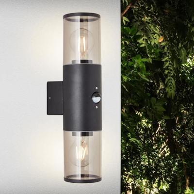Brilliant Dubbele buitenlampSergioro met sensor - 96474/63