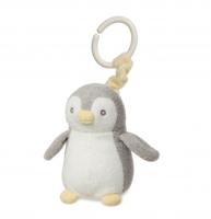 Aurora kinderwagenrammelaar Pompom baby-pinguïn 14 cm - thumbnail
