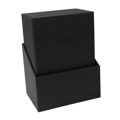 Sigel SM200 Menumap DIN A4 10 stuk(s) Incl. opbergdoos Zwart