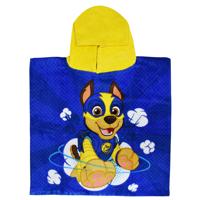 Nickelodeon Badponcho Paw Patrol 100 Cm Katoen Blauw/geel - thumbnail