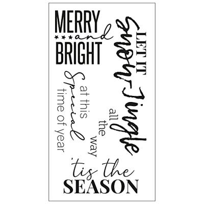 Sizzix • clear stamps festive sentiments #2