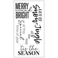 Sizzix • clear stamps festive sentiments #2 - thumbnail