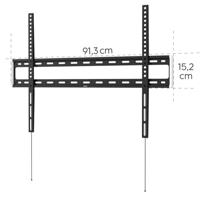 Hama TV-Muurbeugel Vast voor Schermen tot 254 cm Zwart - thumbnail