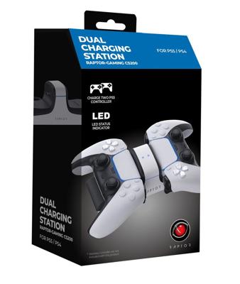 Raptor Gaming Ladestation Playstation 5 für 2 Controller Raptor Gaming Ladestation Playstation 5 für 2 Controller