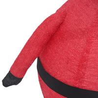 Kerstman decoratief LED 90 cm luxe stof - thumbnail