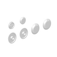 4 Zitting, 2 deksel buffers voor Hammock zitting dun, wit - thumbnail