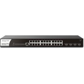 Draytek VigorSwitch G2280x Managed Gigabit Ethernet (10/100/1000) 1U Zwart, Staal Draytek VigorSwitch G2280x Managed Gigabit Ethernet (10/100/1000) 1U Zwart, Staal
