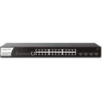 Draytek VigorSwitch G2280x Managed Gigabit Ethernet (10/100/1000) 1U Zwart, Staal - thumbnail