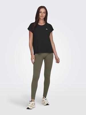 Only Play Aubree T-shirt zwart maat:xs