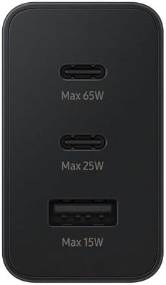 Samsung 65W Power Adapter Trio Oplader Zwart - thumbnail