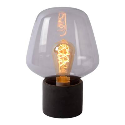 Lucide BECKY - Tafellamp - Ø 20 cm - 1xE27 - Fumé