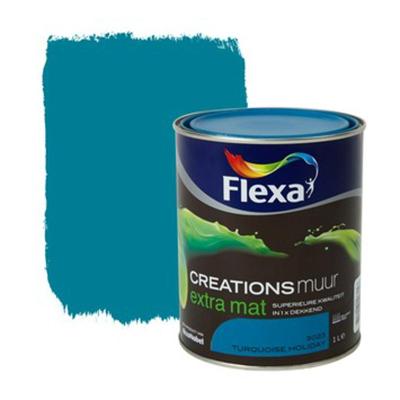 Flexa Creations Muurverf Extra Mat - Turquoise Holiday