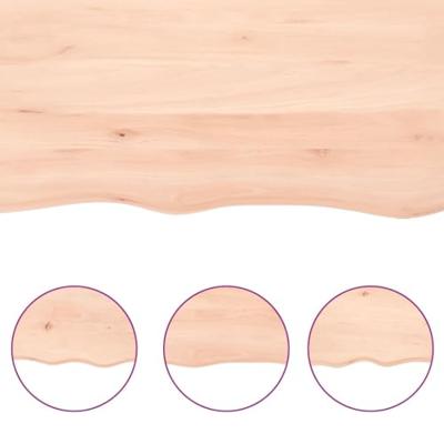 Bureaublad 80x50x2 cm onbehandeld massief eikenhout Bureaublad 80x50x2 cm onbehandeld massief eikenhout