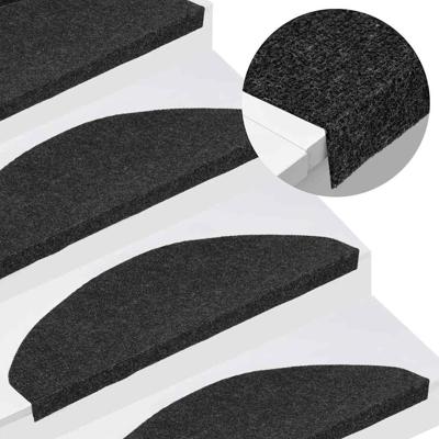 VidaXL Trapmatten zelfklevend 30 st 65x22,5x3,5 cm zwart VidaXL Trapmatten zelfklevend 30 st 65x22,5x3,5 cm zwart