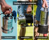 T.I.P. - Technische Industrie Produkte 31008 Afwateringslang 10 m 30,3 mm (1) binnendraad, 33,25 mm (1) buitendraad, 39,0 mm (1 1/4) binnendraad, 41,91 mm (1 - thumbnail
