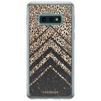 Samsung Galaxy S10e siliconen hoesje - Chevron luipaard - thumbnail