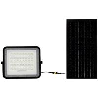 V-TAC VT-80W 7823 LED-schijnwerper, Zonne-energiemodule 10 W Koudwit Zwart - thumbnail