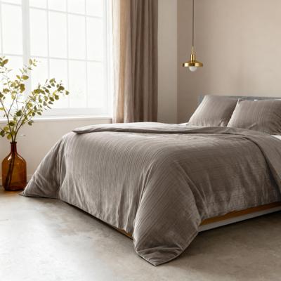 Sleeptime Velvet Lining Taupe/Grijs 240 x 200/220 cm