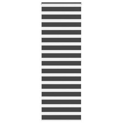 VidaXL Zebra rolgordijn 70x200 cm stofbreedte 65,9 cm zwart