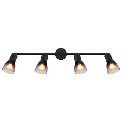 Globo Zwarte plafondlampSatella 4-lichts - 54312-4