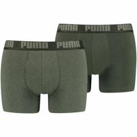 Heren Boxer Shorts Puma Basic 2 Onderdelen Donkergroen Maat M - thumbnail