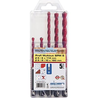 Alpen MultiCut 100905100 Carbide Multifunctionele boorset 5-delig 5 mm, 6 mm, 8 mm, 10 mm SDS-Plus 1 set(s) Alpen MultiCut 100905100 Carbide Multifunctionele boorset 5-delig 5 mm, 6 mm, 8 mm, 10 mm SDS-Plus 1 set(s)