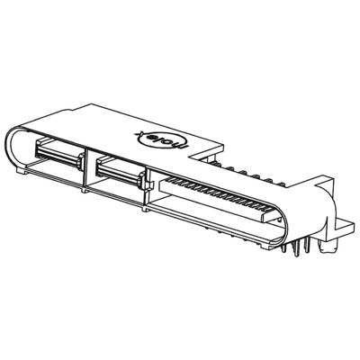Molex 459854422 Male behuizing (board) Inhoud: 1 stuk(s) Tray