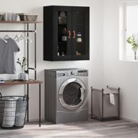 Wandkast 69,5x34x90 cm zwart - thumbnail