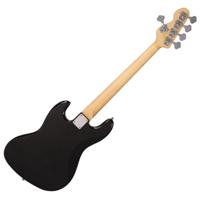 Vintage V495BLK Coaster Series 5-string Gloss Black vijfsnarige elektrische basgitaar - thumbnail